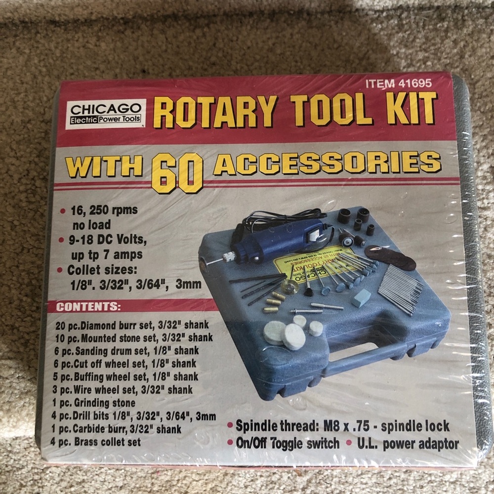 New Rotary Tool Kit with 60 Accessories